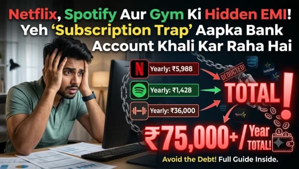 Netflix, Spotify Aur Gym Ki Hidden EMI! Yeh 'Subscription Trap' Aapka Bank Account Khali Kar Raha Hai